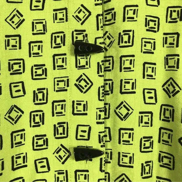 Ali Miles Plaid Print Wire Collar 3/4 Cinched Tie Sleeve Woven Tunic, Sz: Large - Picture 5 of 9